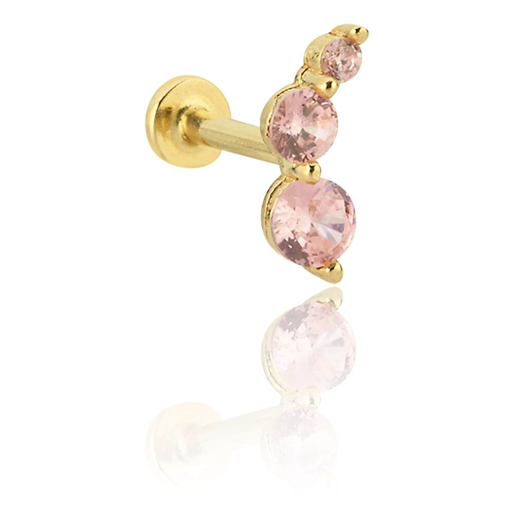 Pembe Safir Piercing - 140647