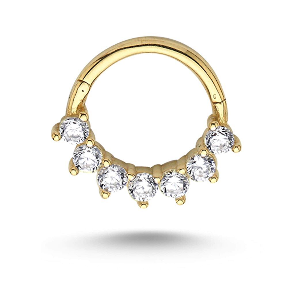 Pırlantalı Halka Piercing - 140654