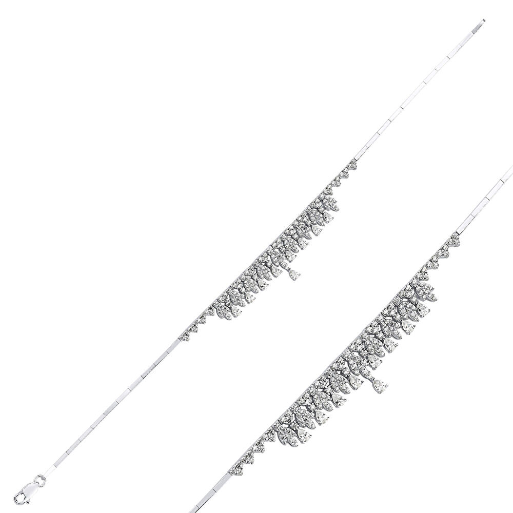 Beyaz Altın Damla Set M00925611-84