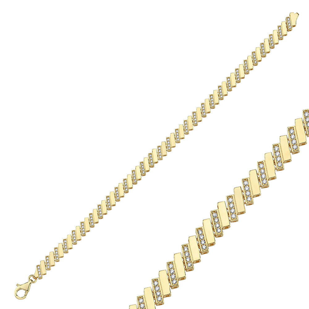 Taş Detaylı Altın Bileklik M00925625-41