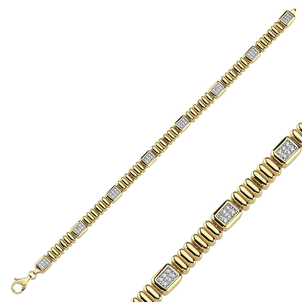 Taş Detaylı Altın Bileklik M00925635-41