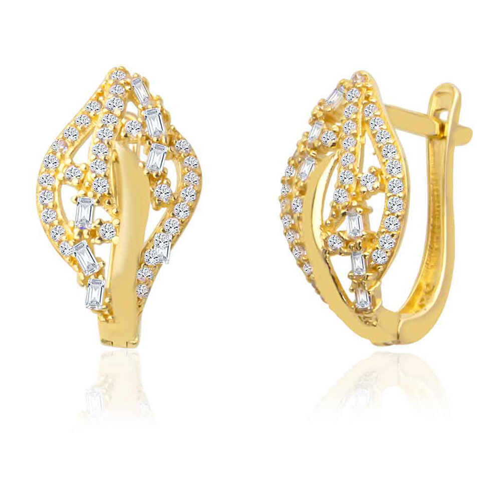 Altın Küpe Taş Detaylı - 0001472