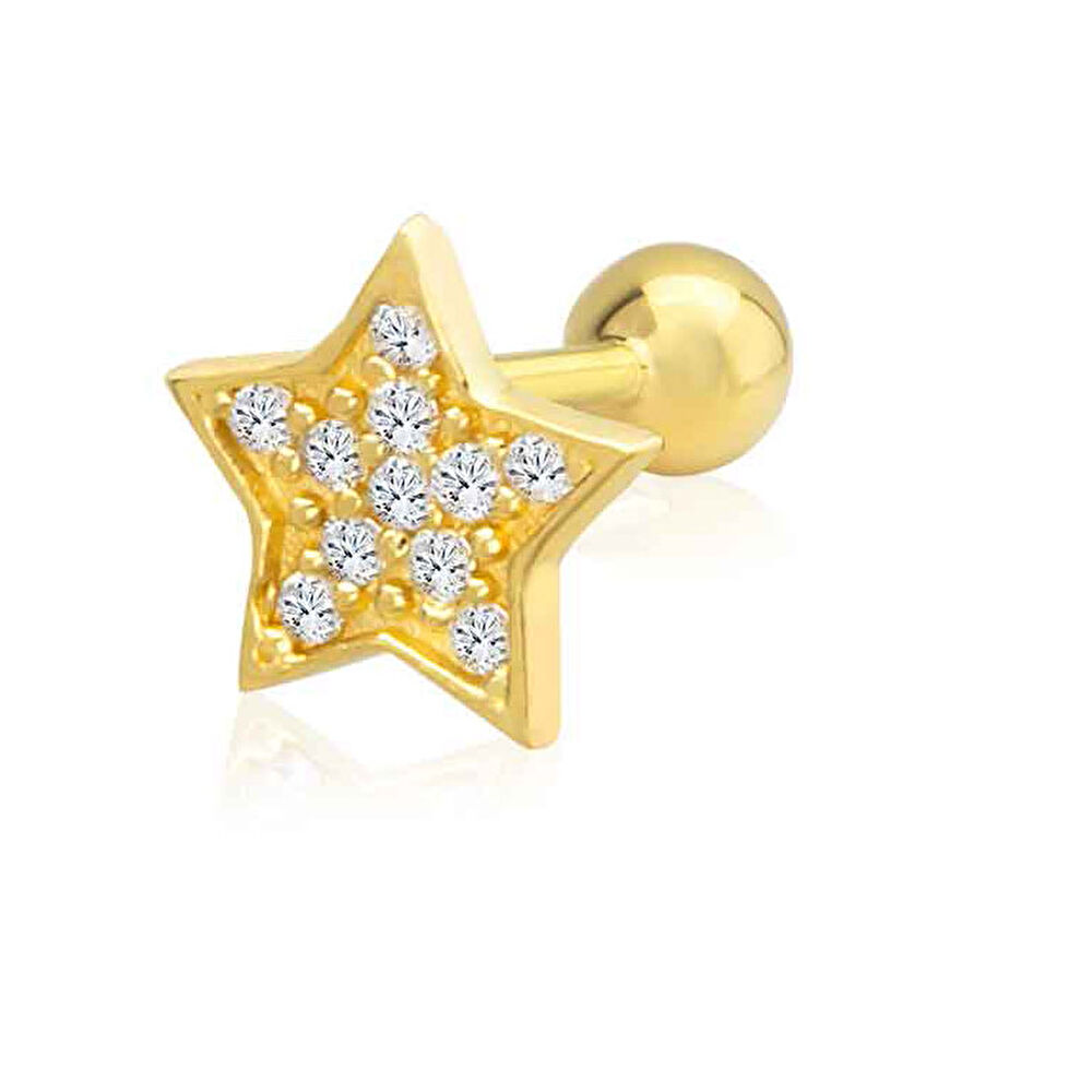 Altın Tragus  Küpe - 0001825