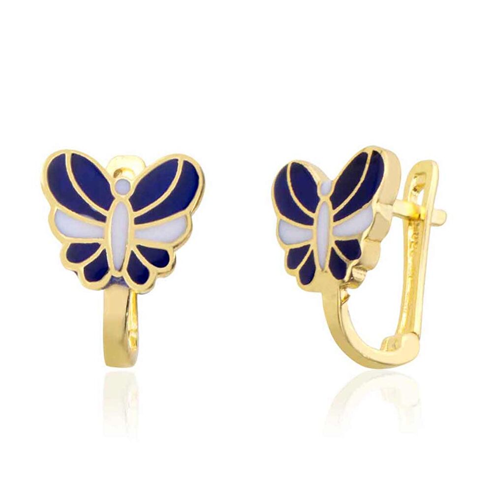 Kelebek  Mineli Çocuk Küpe - 0040460