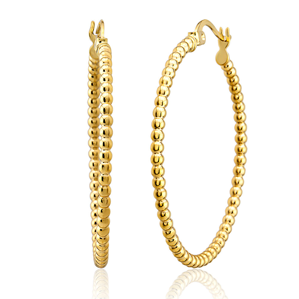 Altın Kalemli 3 mm Küpe - 0000303