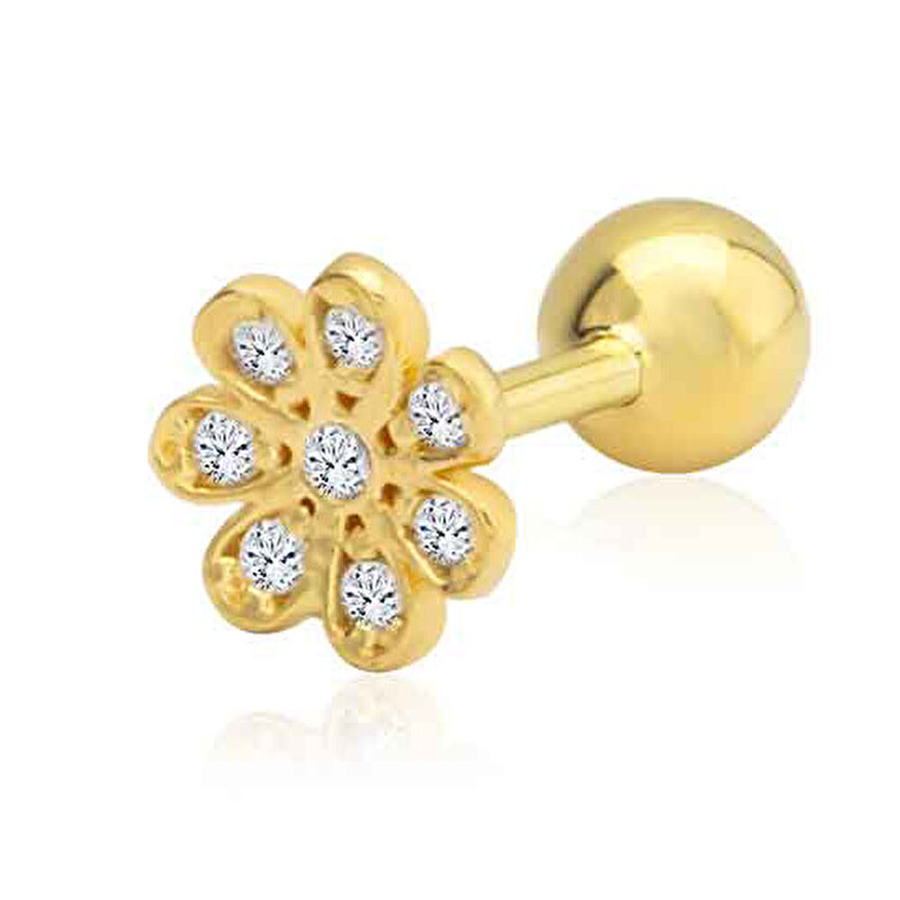 Tragus Çiçek Küpe - 0001786