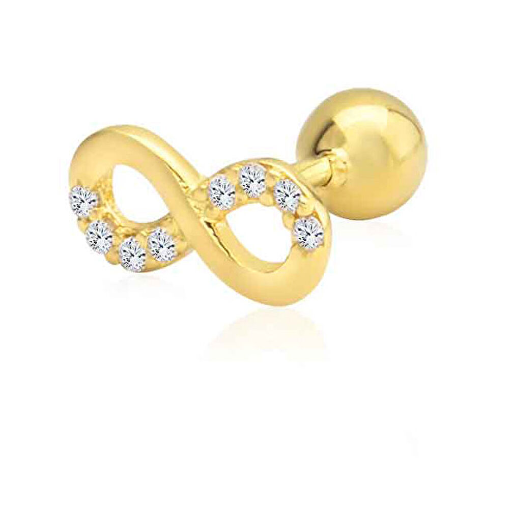 Altın Sonsuzluk Tragus Küpe - 0001790