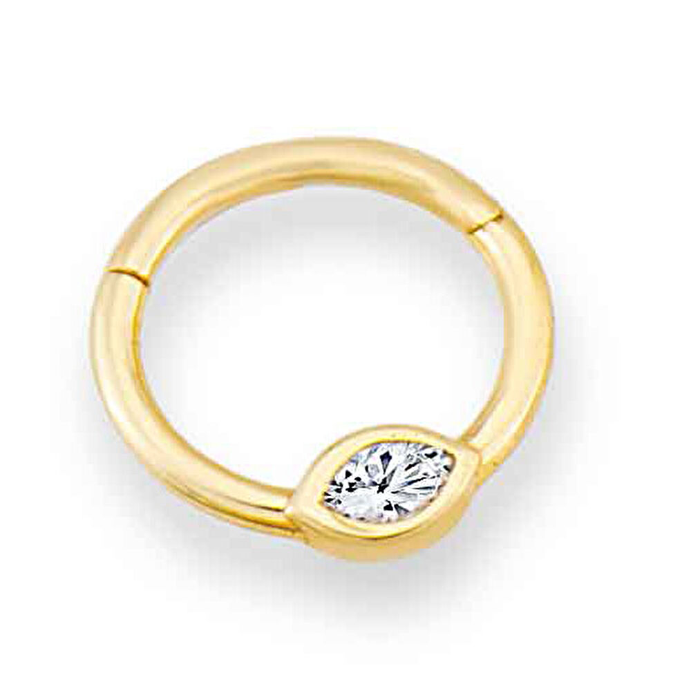 Altın Tragus Halka Küpe - 0001804
