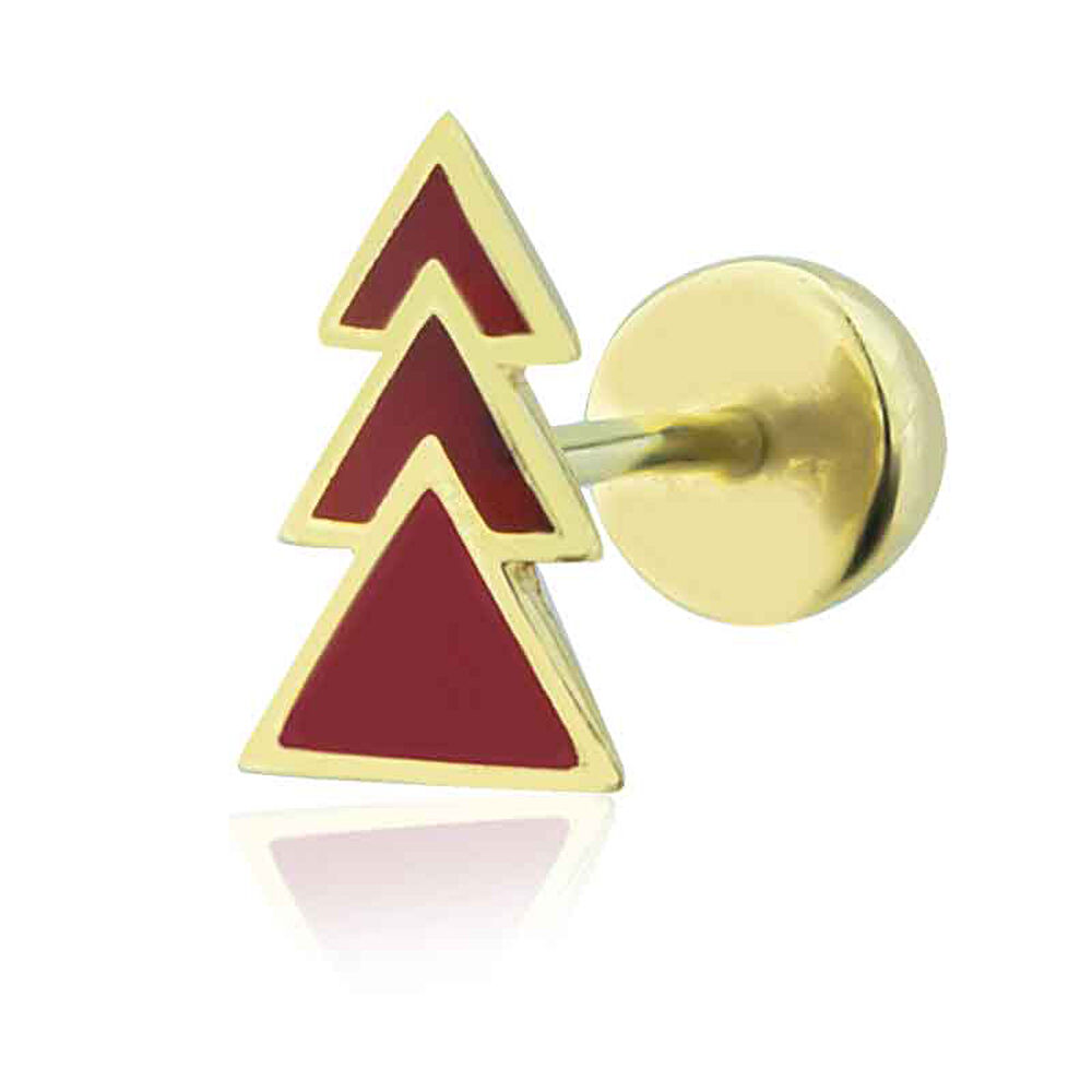 Altın Mineli Tragus Küpe - 0001866