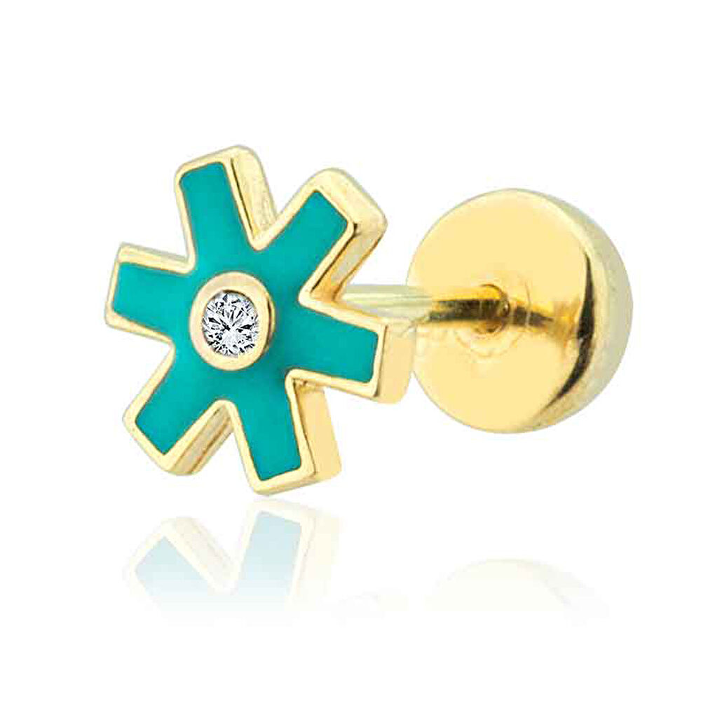 Altın Mineli Tragus Küpe - 0001870