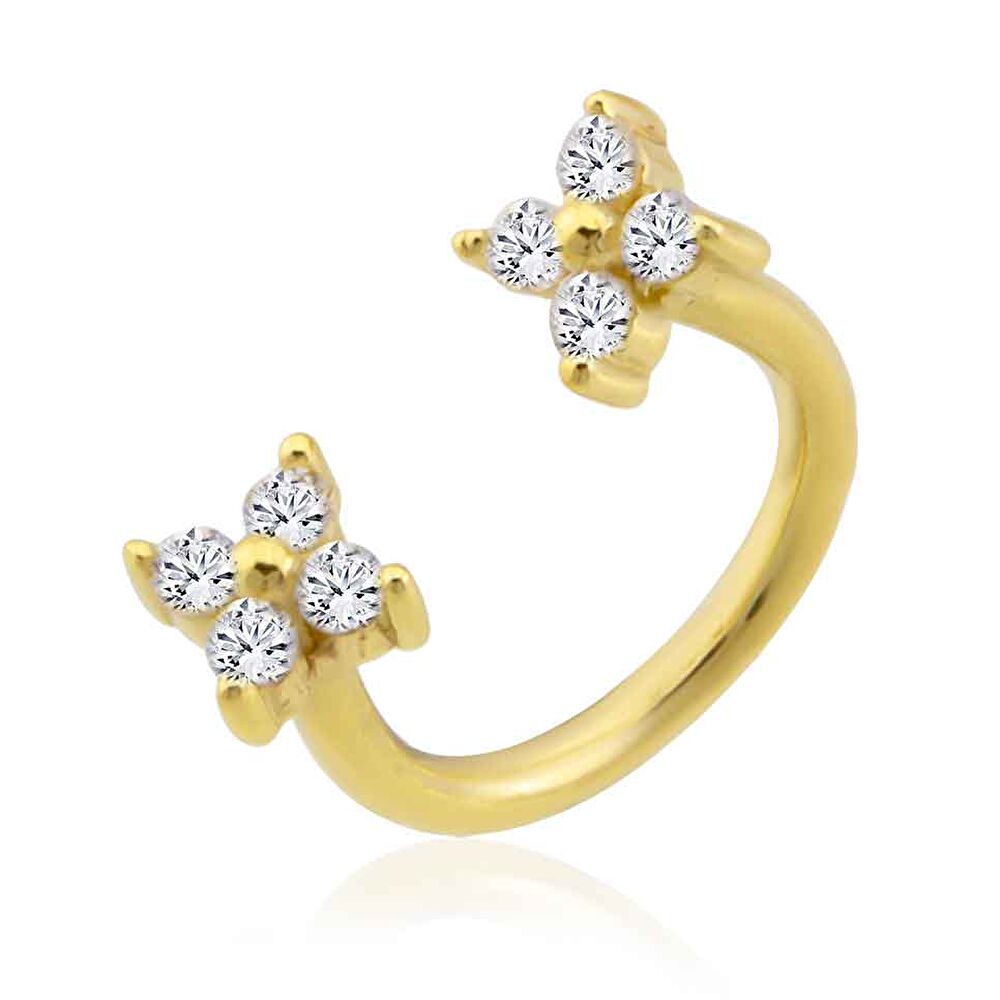 Çiçek Detaylı Tragus - 0001896