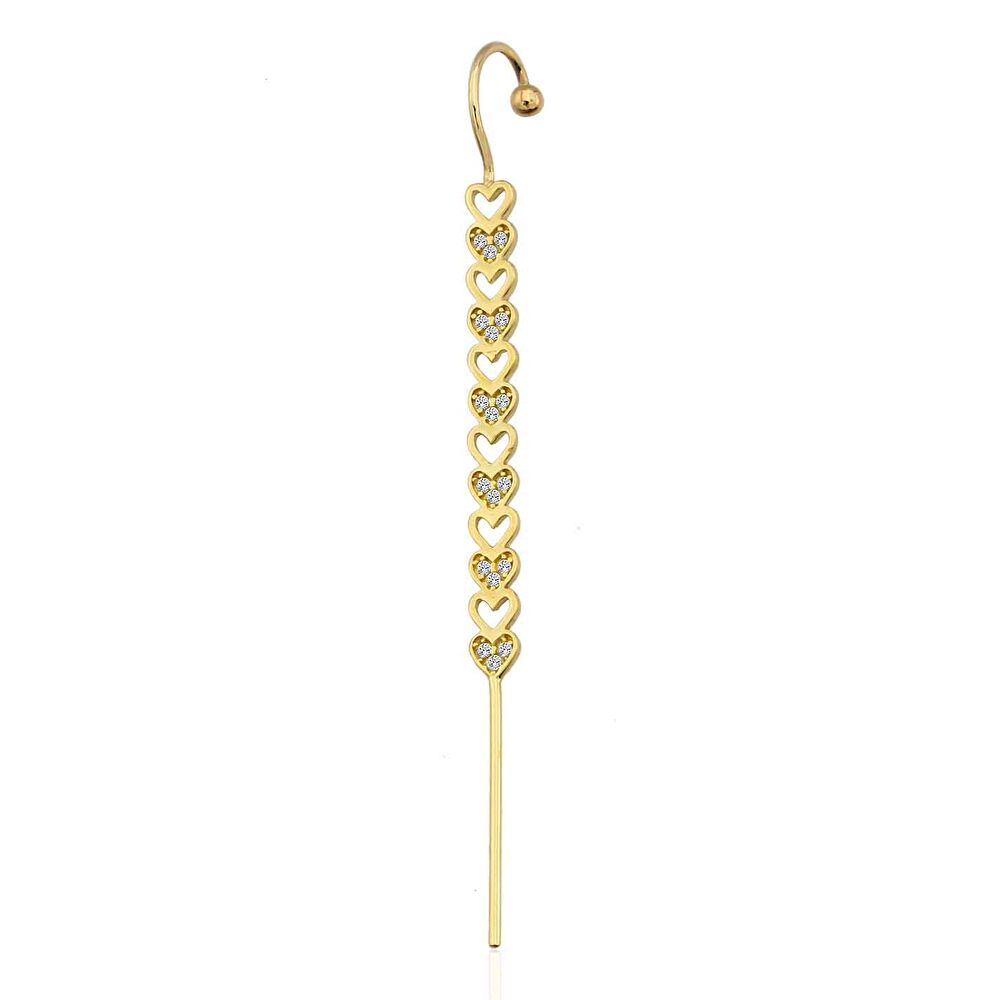 Kalp Detaylı Askı Küpe - 0001921