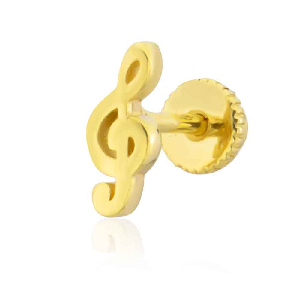 Sol Anahtarı Figürlü Tragus Küpe - 0001937