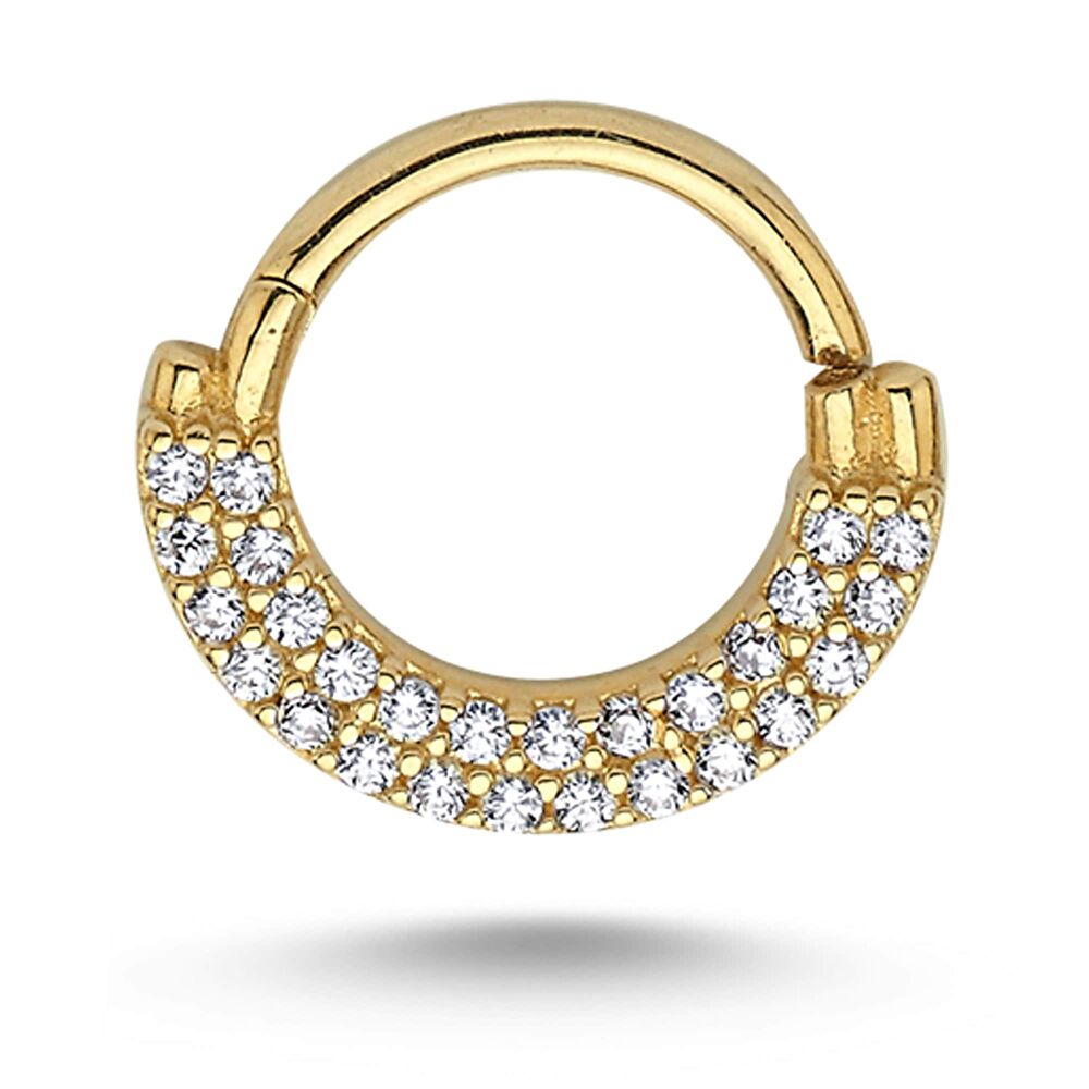 Taş Detaylı Hal ka Piercing - 2811