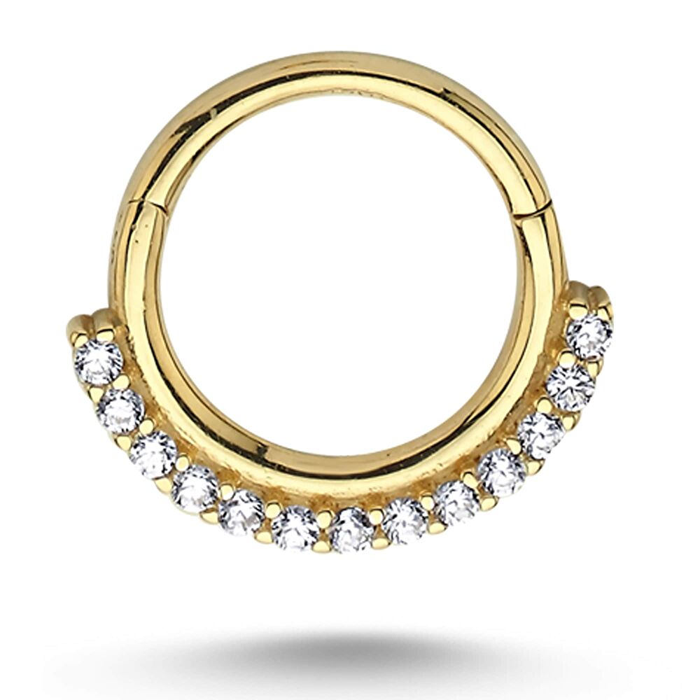 Taş Detaylı Hal ka Piercing - 2821