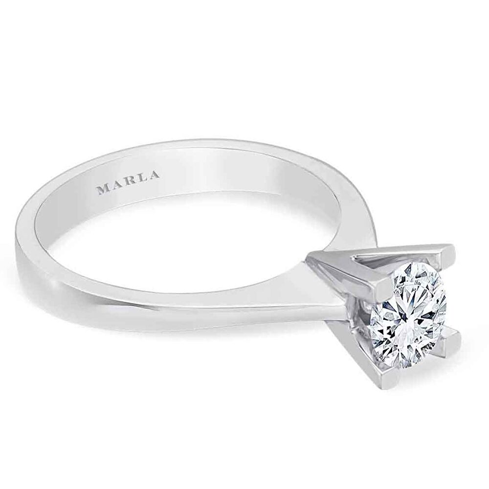 Pırlanta V Tırnak Tektaş Yüzük 0.60 ct