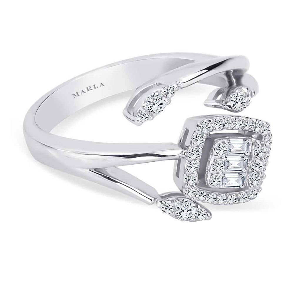 Pırlanta Baget Yüzük 0.39ct - 230623-005