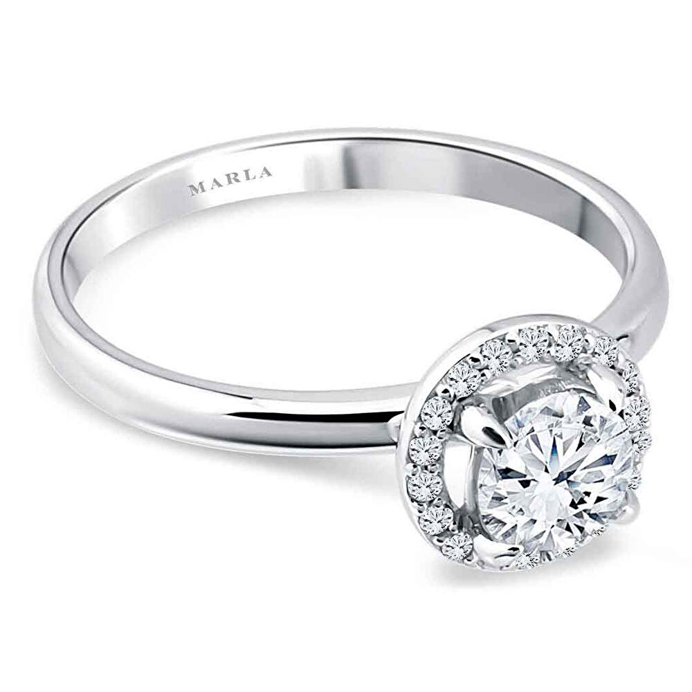 Pırlanta Kafesli Tektaş Yüzük 0.47 ct - 230623-043