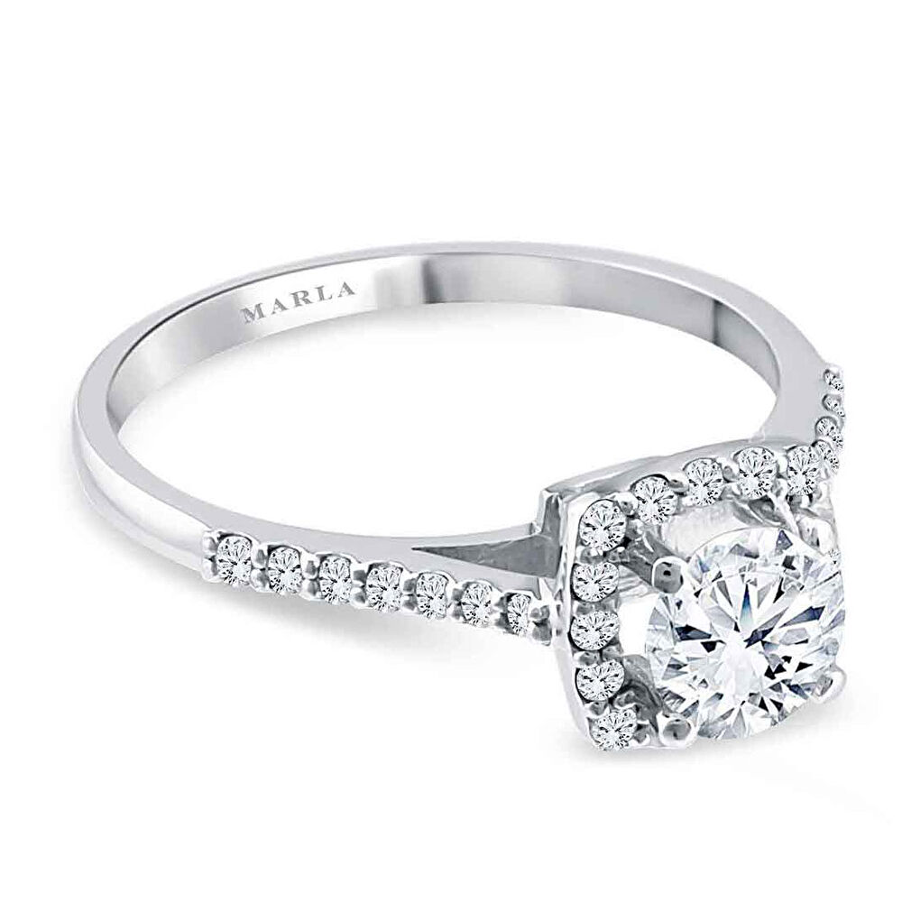 Pırlanta Kafes Tektaş Yüzük 0.55 ct - 230623-057