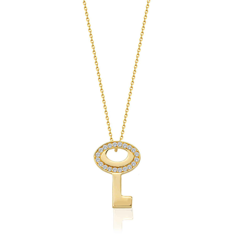 Pırlanta Anahtar Kolye 0.60 ct - 05072023-101