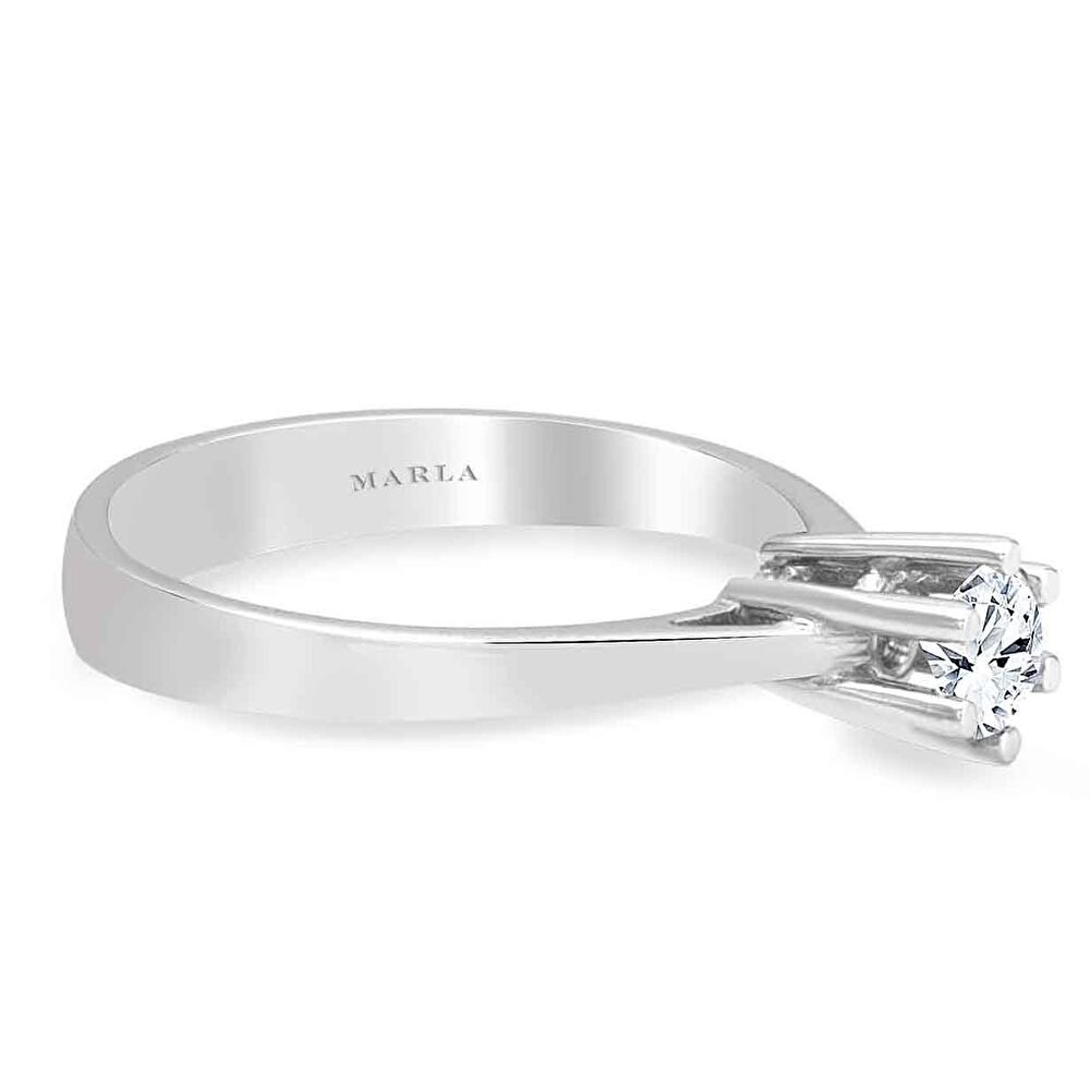 Pırlanta Altı Tırnak Tektaş Yüzük 0.30 CT - 0572023-226