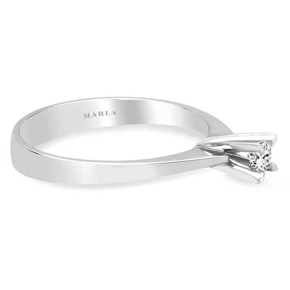 Pırlanta Badem Tırnak Tektaş Yüzük 0.10 CT - 0572023-230