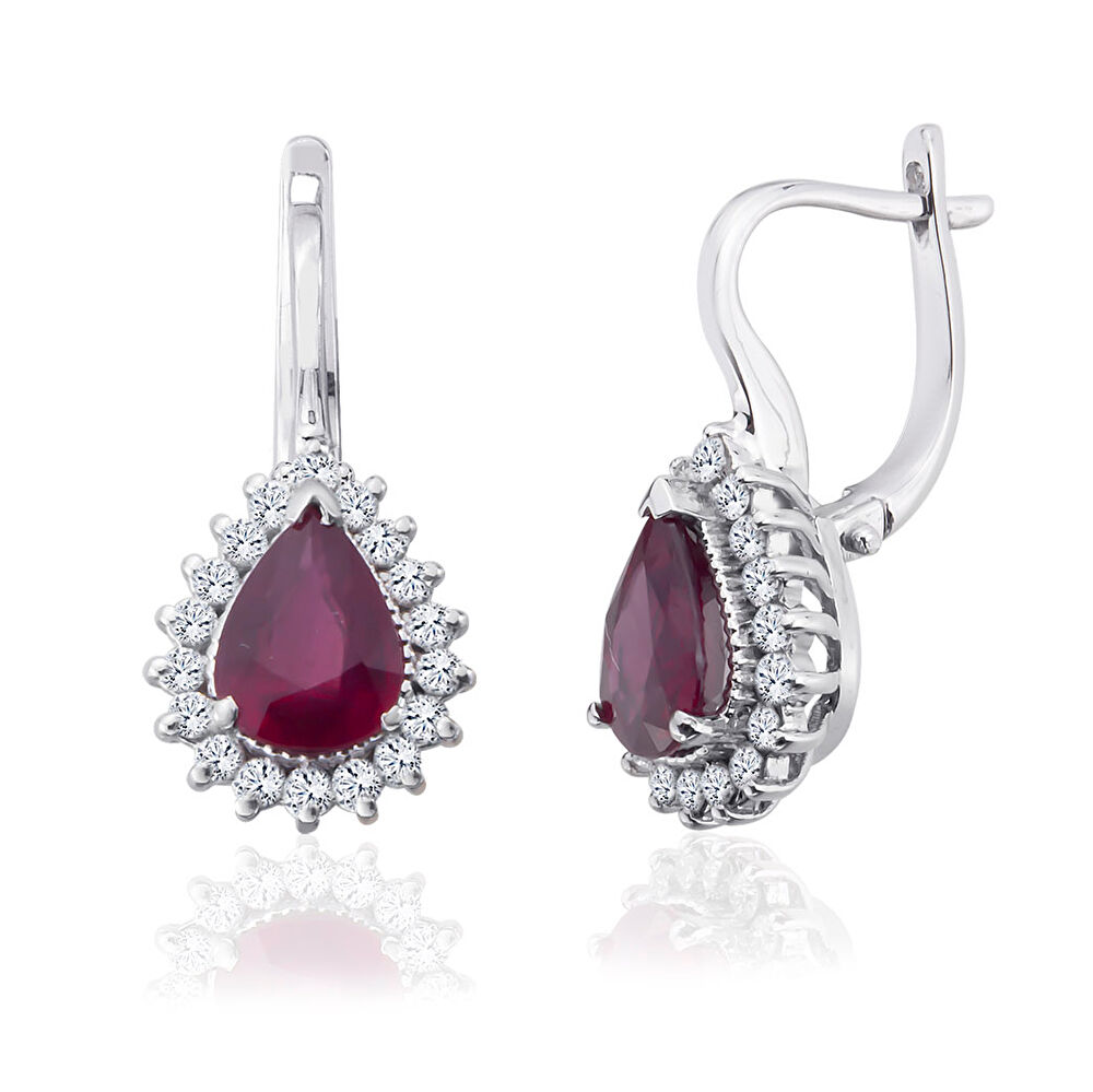 Damla Yakut Küpe 0.35ct - 0572026-391