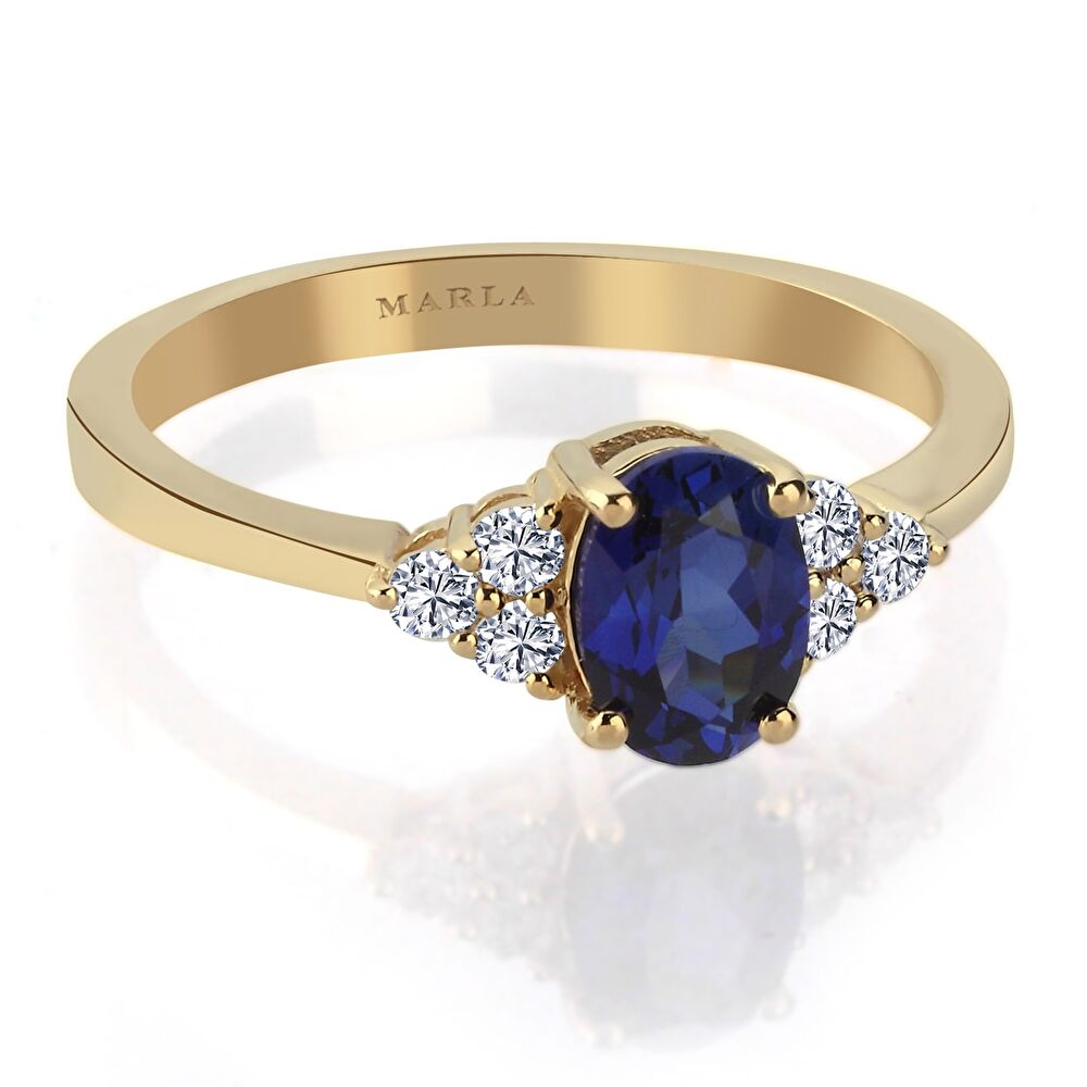 Oval Safir Yüzük 1.03 Karat - 26072024-090