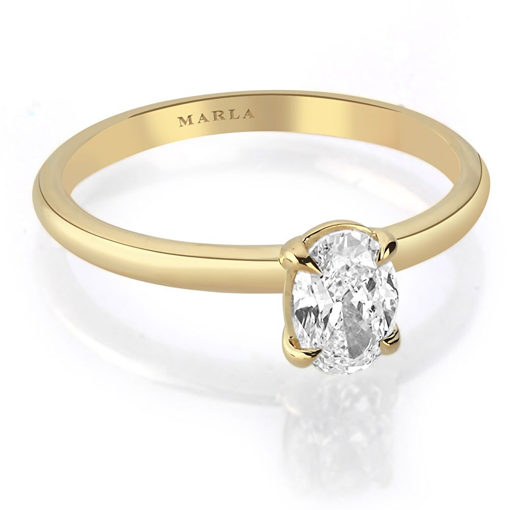 Oval Tektaş Pırlanta 0.90 Karat - 26072024-095