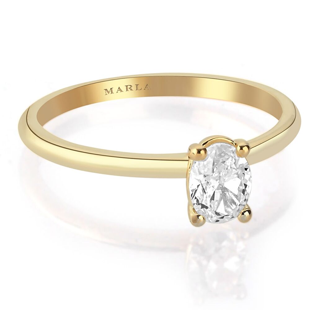Oval Tektaş Pırlanta 0.40 Karat - 26072024-098