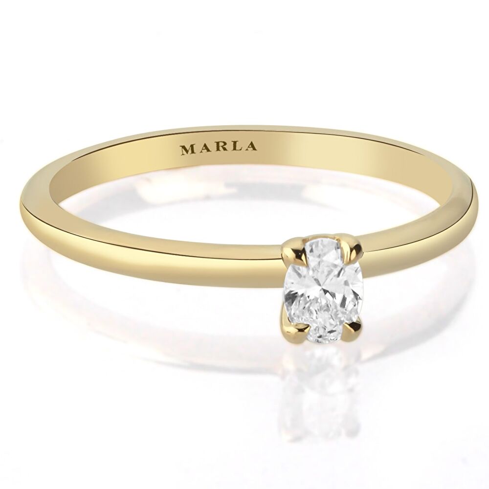 Oval Tektaş Pırlanta 0.20 Karat - 26072024-100