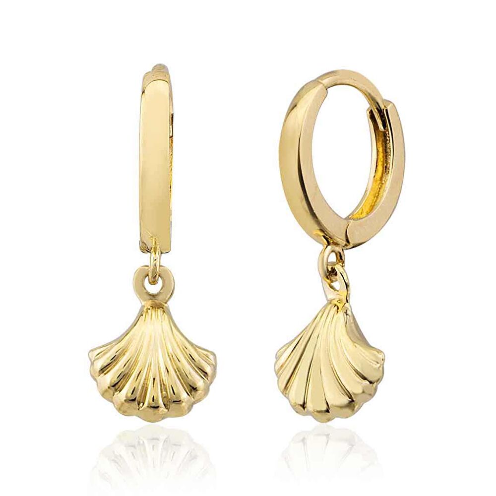 Altın Küpe Midye Cahrmlı - 0040689