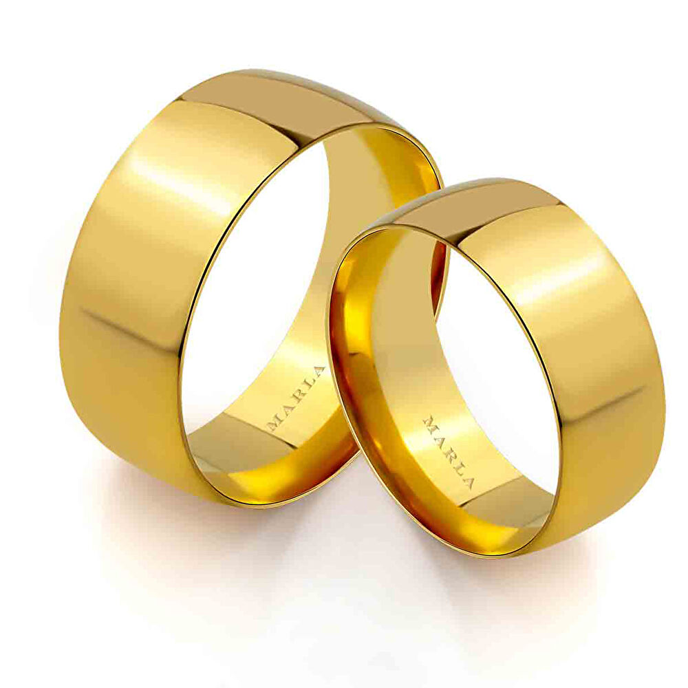 8 mm Klasik Çift Alyansı - 0041031