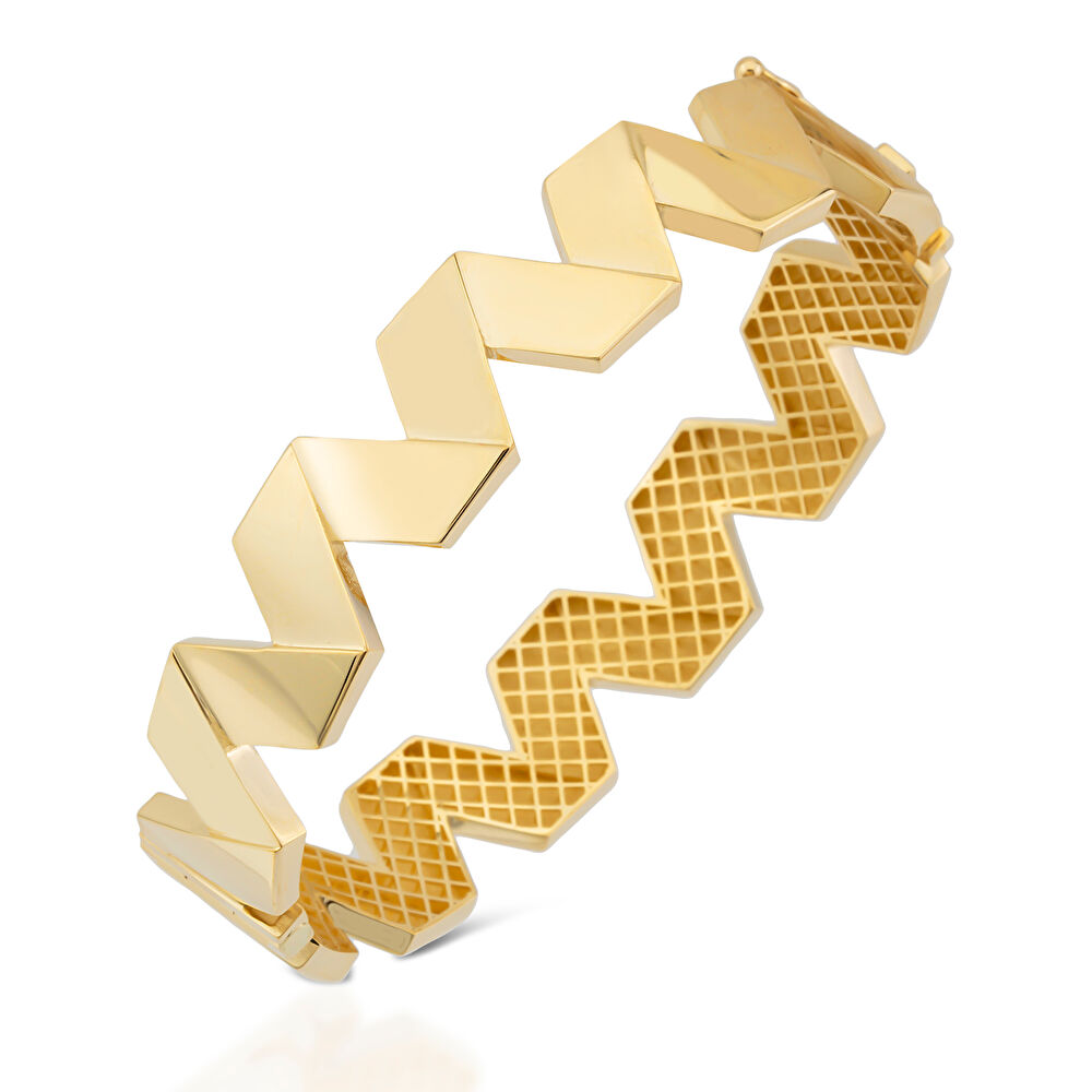 Altın Zigzag Kelepçe - 0002359