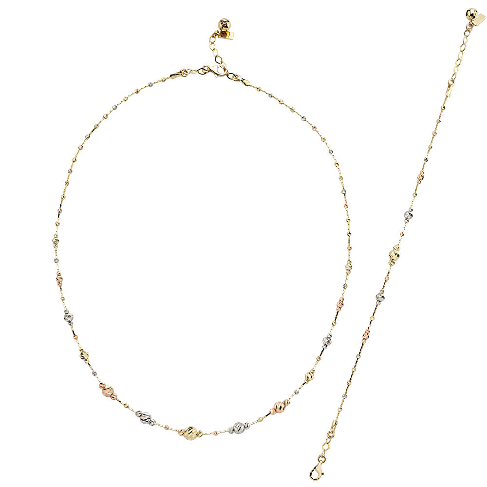 Altın Dorikalı İkili Set - 90755