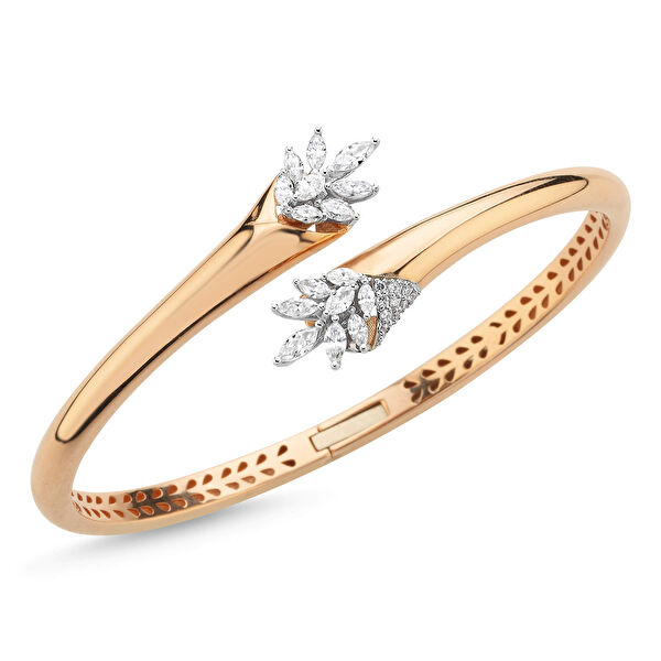 Pırlantalı Rose Kelepçe 0.85 Karat