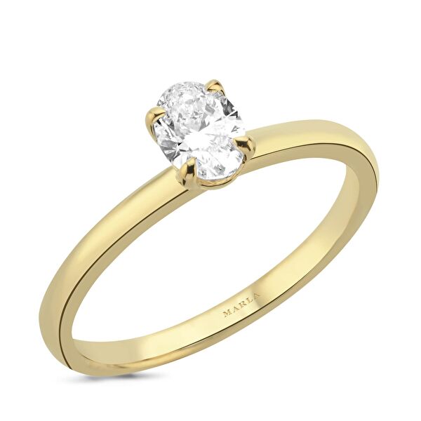 Oval Tektaş Pırlanta 0.50 Karat
