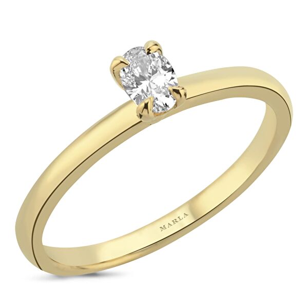 Oval Tektaş Pırlanta 0.40 Karat