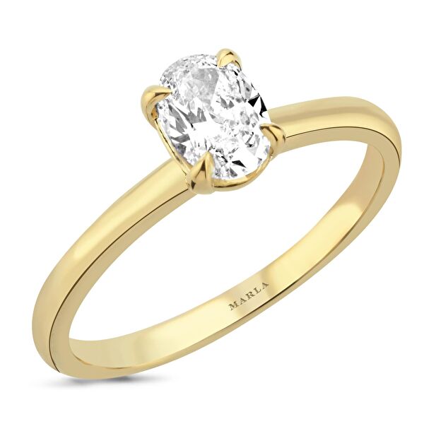 Oval Tektaş Pırlanta 0.90 Karat