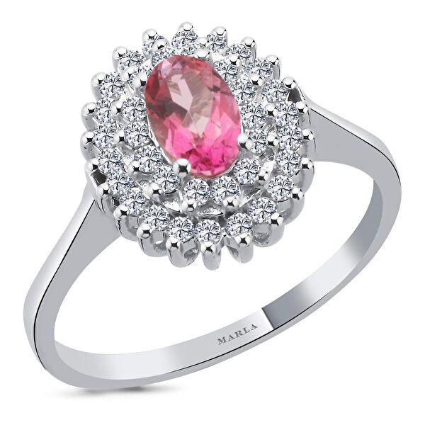 Pembe Safir Yüzük 0.56 Karat