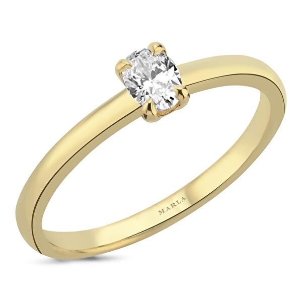 Oval Tektaş Pırlanta 0.20 Karat